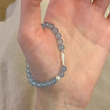 Daiiibabyyy  Fish Crystal Pearl Bracelet for Women Exquisite Chinese Style Beaded Pendent Bracelet Retro Simple Casual Versatile Jewelry Gift