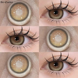 Daiiibabyyy  1 Pair Natural Color Contact Lenses Korean Brown Lenses Beauty Fashion Gray Lense Blue Lenses with High Quality Lens