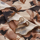 Daiiibabyyy  American Vintage Flower Print Ruffles Gauze Patchwork Low Waist Mid-length Skirts