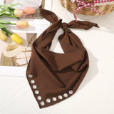 Daiiibabyyy  Fashion Solid Color Hair Scarf Turban Headabnds Women Bohemia Holiday Travel Headwear Hairwarps Hair Accessories Festival Gift
