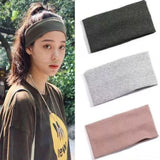 Daiiibabyyy  Sports Cycling Wash Face Hairbands Soft Korean Cotton Knitted Headband For Women Girls Bandanas Fashion Hair Accessories