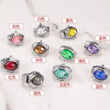 DAIIIBABYYY  -  Personalized Crystal Flower Mini Finger Watch Ring Elastic Strap Couple Rings Vintage Clock Roman Quartz Watch Ring Women Girls