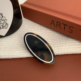 DAIIIBABYYY  -  Korean New Design Retro Bow Side Bangs Clip Temperament Acetic Duck Beak Clip Sweet Oval Shredded Hair Clip