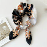 DAIIIBABYYY  -  New Silk Square Scarf Women Luxury Floral Print Kerchief Soft Satin Hairband Hands Bag Ribbon Foulard Hijab Neckerchief Headband