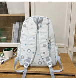 Daiiibabyyy  Fashion Kawaii Y2k Backpack Preppy Cute Star Print Girls Schoolbags High-capacity Outdoor Travel Backpacks for Women Students