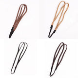 Daiiibabyyy  Pop Synthetic Head hoop Headwear 4 colors Twist Headband Wig Headband Braided Hair Band Synthetic Wig Double Braided