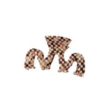 DAIIIBABYYY  -  8.8cm Medium Size Hair Claw Hairclip with Squares Headwear Accessories for Girls  Wave Shaped Euro-American Style INS