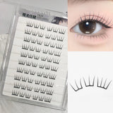 Daiiibabyyy  DIY Fashion Lash Extensions Glue-free Korean Style Girl Group lash Segemented Natural Long False Eyelash Self Sticking Eyelashes