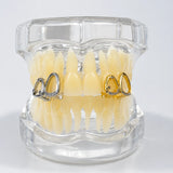 Daiiibabyyy  European And American Micro-Set Zirconia Hip-Hop Style Braces, Streetwear With Unique Personality, Trendy Dental Accessories