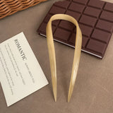 DAIIIBABYYY  -  Ins Hot Selling Retro 12cm U-shaped Hairpin Fashion Acetic Acid Hair Stick Hair Accessories For Women Girls