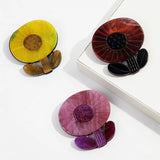 Daiiibabyyy  Vintage Acrylic Big Sunflower Brooches for Women Girls Fashion Flower Plants Brooch Lapel Pins Handmade Clothing Jewelry Gifts