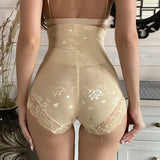 Daiiibabyyy  High Waist Shaper Panties Sexy Lace Body Shaper With Zipper Control Panties Postpartum Women Shapewear Butt Lifter Waist Trainer