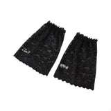 Daiiibabyyy  Elegant Solid Color Lace Floral Cuffs Bell Sleeves Stretchable Fake Sleeves Detachable White Wrist Accessories Special Occasions