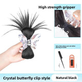 Daiiibabyyy  Lazy Style Chicken Feather Hair Clip Bun Wig High Ponytail Sexy Girl Chicken Nest Headband Hair Extension Chinese Origin