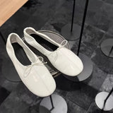 Daiiibabyyy  New Retro Women's Shoes Exquisite Soft Leather Casual Shoes for Woman Fashion Ballet Flats Shoe Designer Shoes Zapatos De Mujer