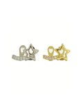 Daiiibabyyy  1Pcs Fashionable Women's Tooth Jewelry, Hollow Five-Pointed Star And Bar Zirconia Double Tooth Accessories