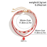 DAIIIBABYYY  -  Gothic Cute Strawberry Korean Velvet Choker Exquisite Small Strawberry Pendant Lock Bone Necklace Trend Y2K Jewelry
