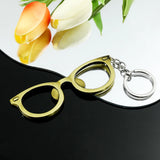 DAIIIBABYYY  -  Portable Bottle Opener Creative Metal Glasses Shape Corkscrew Keychain Keyring Ornaments Beer Opener Ring Bar Tools