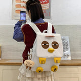 Daiiibabyyy  Cute Cartoon Mochilas Mujer University Student Mochila Funny Bag Large Capacity Backpack New Novelty Bolsa Feminina