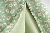 Daiiibabyyy  French Summer Green Flower Print Bandage Spaghetti Strap Slit Long Dress Retro Sexy Women Lacing Up Sling Dresses Vestido