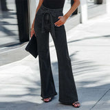 Daiiibabyyy Wide Leg Flare Jeans Women Fashion Full Length Slim Skinny High Waist Woman's Vintage Flare Jeans