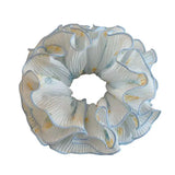 Daiiibabyyy  New Fresh Floral Multi Layered Large Intestine Hair Bands Sweet Female Hair Buns Hair Ties Low Ponytail Hair Ties Leather Bands