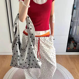 Daiiibabyyy  New Streetwear Fashion Dots Handbags Casual All Match Travel Underarm Bag Y2k Aesthetic trendy Women Simple Shoulder Bags