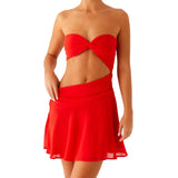 Daiiibabyyy  Elegant Off-Shoulder Bodycon Dress with Cutout Detail and Ruched Design Perfect for Summer Parties and Beach Outings