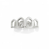 Daiiibabyyy  Hot-Selling Hip-Hop Hollowed-Out Diamond-Studded Braces In Gold Finish - Drip Grills New Accessory Jewelry With Diamonds