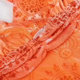 Daiiibabyyy  Tank Tops for Women Summer High-end Designed Temperature Niche Chic French Gentle Style Mesh Printed Irregular Suspender Vest