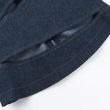 DAIIIBABYYY  -  Pure Sexy Hollow Out Imitation Denim Vest Top Women's Summer O-neck Slim Fit Tank Fashion Female Clothes