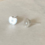 Daiiibabyyy  Cute Star Apple Stud Earrings for Women Exquisite Sweet 3D Fruit Ear Studs Casual Vintage Versatile Jewelry Gift Pour Femme New