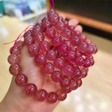 DAIIIBABYYY  -  11MM Natural Strawberry Quartz Bracelet Handmade Round Beads Couple Energy Yoga Bracelet Men Women Jewelry 1pcs