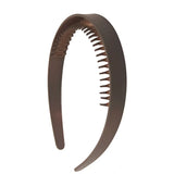 Daiiibabyyy  Leopard Print Wide Tooth Hair Headband Teeth for Women Non Slip Resin Hair Hoop Styling Hair Accessories for Thick Thin Hair