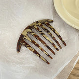Daiiibabyyy  French Twist Hairpin Acetate Tortoiseshell Hair Comb Bun Clip for Women Halfup Hair Sticks Hairbrush  Headwear Hair Accessories
