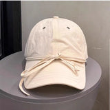 DAIIIBABYYY  -  Summer Korean Bow Fast Dry Breathable Baseball Cap Female Thin Cute Against Ultraviolet Light Casual Trend Cap Sun Hat Women