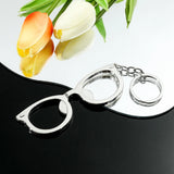 DAIIIBABYYY  -  Portable Bottle Opener Creative Metal Glasses Shape Corkscrew Keychain Keyring Ornaments Beer Opener Ring Bar Tools