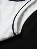 DAIIIBABYYY  -  Solid Sexy Temperament Two Pieces Set for Women Square Collar Sleeveless Tops High Waist Short Skirt Chic Set Female Style