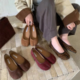Daiiibabyyy  New Women Tabis Ballet Flats Fashion Split Toe Mary Janes Shoes Elastic Strap Design Versatile Daily Commute Ladies Shoes