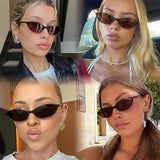 DAIIIBABYYY  -  Fashion Brand Oval Leopard Brown Women Sunglasses Small Frame Sun Glasses Ladies Retro Frame Eyewear Shade Oculus De Sol