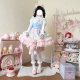 DAIIIBABYYY  -  Japan Anime Lolita Jsk Mini Dress Set Women Sweet Magic Ruffles Princess Cosplay Costumes Party Dresses Cute Dress