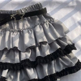 DAIIIBABYYY  -  Y2k Aesthetic A-line Pleated Mini Skirt Ruffled Patchwork Sweet Women Skirts High Waist Slim Streetwear Grunge Faldas Harajuku