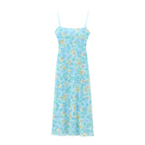 Daiiibabyyy  Summer New Women's Long Dress Fashion Print Elegant Youth Holiday Dress Women's Chic Slim Tube Top Unique Summer Dresses