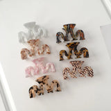 DAIIIBABYYY  -  8.8cm Medium Size Hair Claw Hairclip with Squares Headwear Accessories for Girls  Wave Shaped Euro-American Style INS
