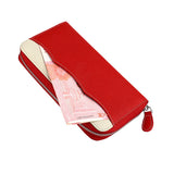 DAIIIBABYYY  -  Anti-theft Brush Card Holder Purse 2025 New RFID Genuine Leather Wallet Passport Holder Woman Clutch Bag