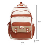 Daiiibabyyy  New Korean Style Travel Backpack Large Capacity Multi-pockets Student School Bag Waterproof Laptop Backpack Daily Use