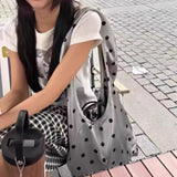Daiiibabyyy  New Streetwear Fashion Dots Handbags Casual All Match Travel Underarm Bag Y2k Aesthetic trendy Women Simple Shoulder Bags