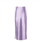 Daiiibabyyy  Master the Elegance! Solid - color, Versatile and Casual Fishtail Midi Skirt with Draping Effect, a Trendsetter.