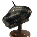 Daiiibabyyy  berets Fashion Beret Wool Plaid Green Casual Beanie Retro Literary Forward Cap Peak Cap Driver Women Hat FDM01
