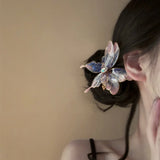 Daiiibabyyy  1PC Butterfly Dream Super Fairy New Chinese Retro Heat Shrink Butterfly Hair Clip Niche Design Temperament Hanfu Side Clip